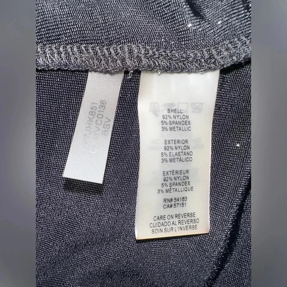 Calvin Klein black sparkly asymmetrical top size 2XL - Picture 5 of 6